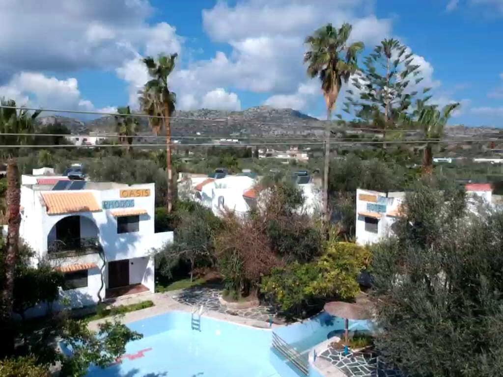 Oasis Hotel Bungalows Rhodes Afantou Bagian luar foto